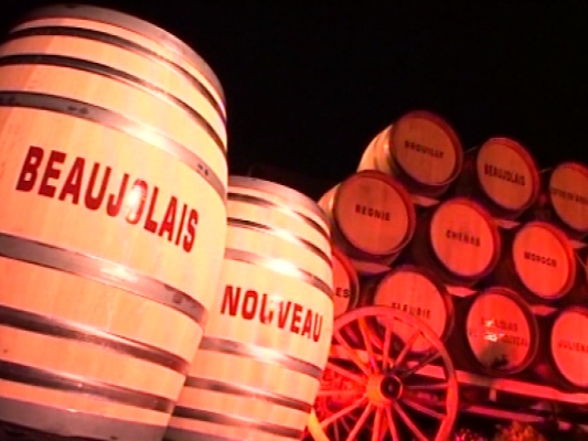 beaujolais barrels